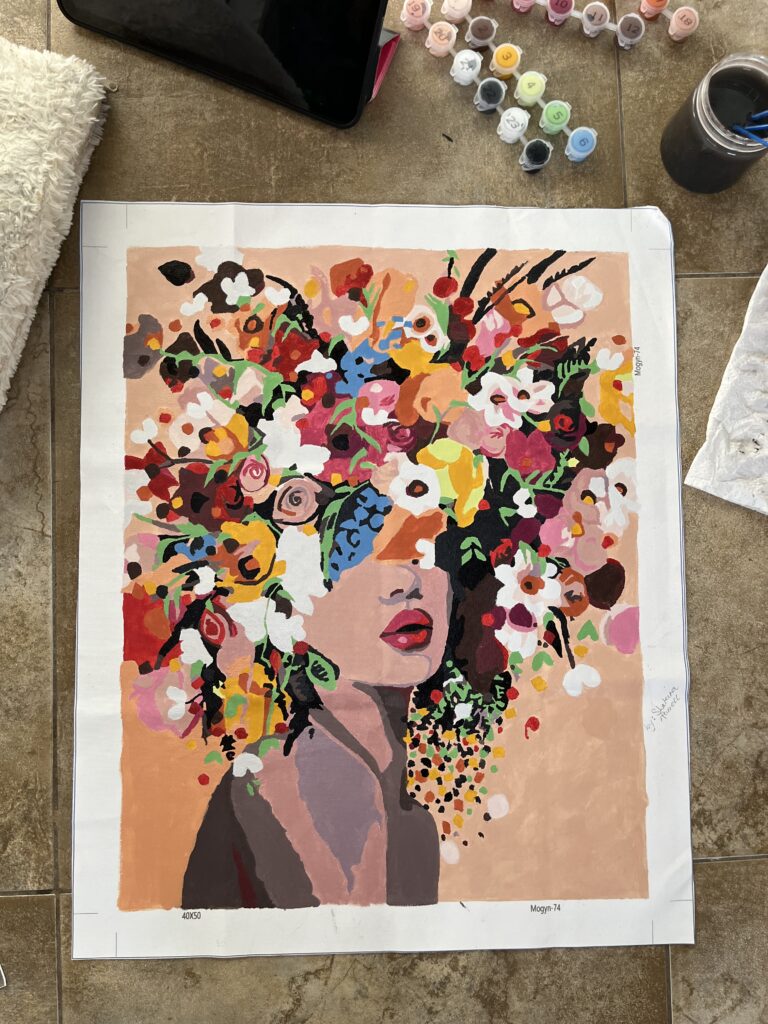 me, myself + my paintbrush 🎨💐